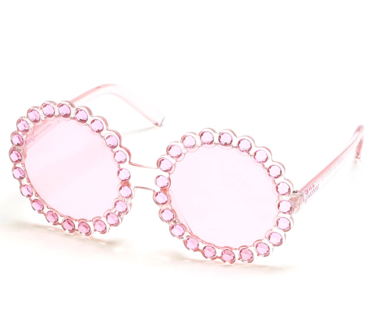 Skechers Clothing Round Rhinestone Sunglasses