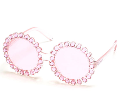 Skechers Clothing Round Rhinestone Sunglasses