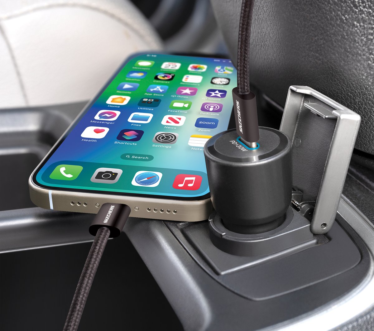 Skechers Clothing 30W USB-C Car Charging Kit